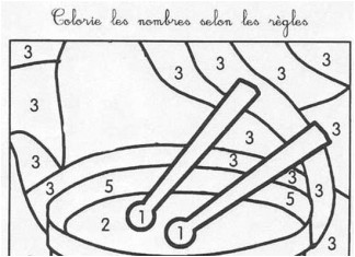 Coloriage Magique Instrument De Musique Coloriage Magique De Moto Cross