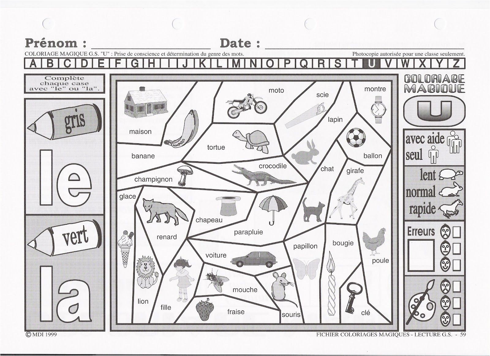 Coloriage Magique Lecture Cp Ce1 Coloriage Magique Lecture Cp Coloriages Codes A L Encre Violette