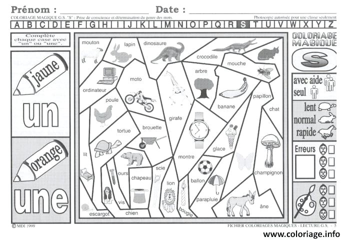 Coloriage Magique Lecture Cp Ce1 Jeux Cp A Imprimer Pin Coloriages Magiques Gratuitement Coloriage