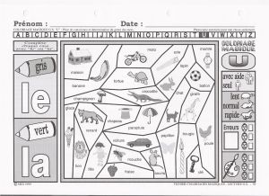 Coloriage Magique Lecture Gs Cp Coloriage Magique Lecture Cp Coloriages Codes A L Encre Violette