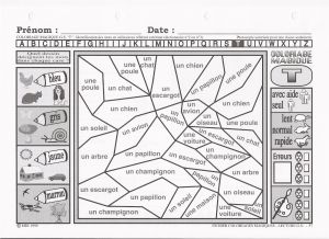Coloriage Magique Lecture Gs Cp Coloriage Magique Reconnaissance Des Lettres Gs Coloriage Magique