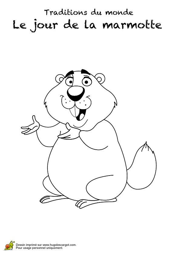 Coloriage Magique Marmotte Coloriage Le Jour De La Marmotte 09 Sur Hugolescargot