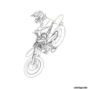Coloriage Magique Motocross Coloriage Moto Cross Dessin