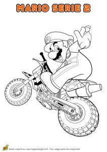 Coloriage Magique Motocross Coloriage Nintendo Super Mario Moto Cross