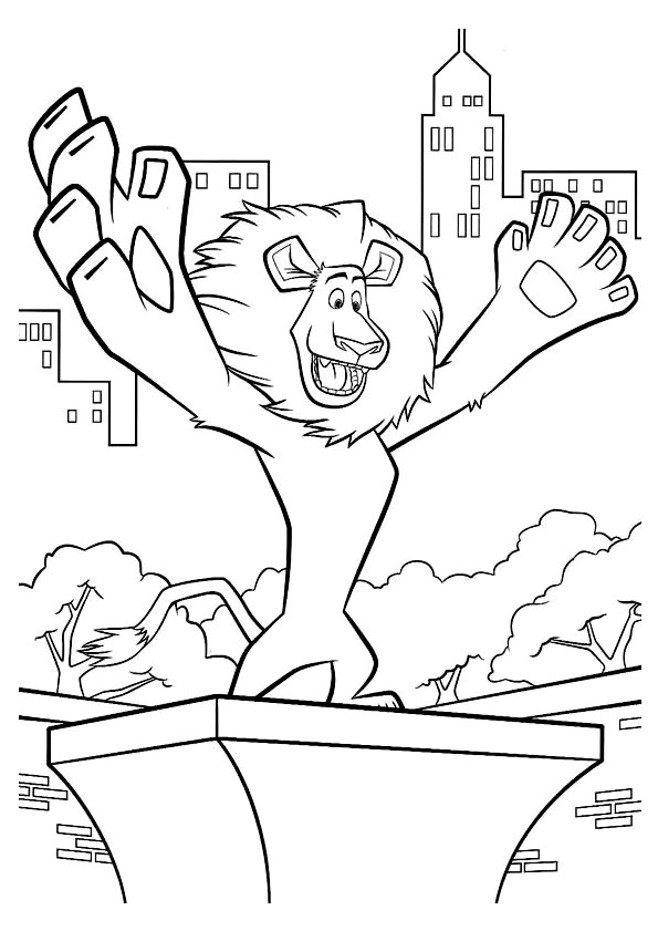 Coloriage Magique Panthere Rose Coloriage Madagascar Alex Le Lion