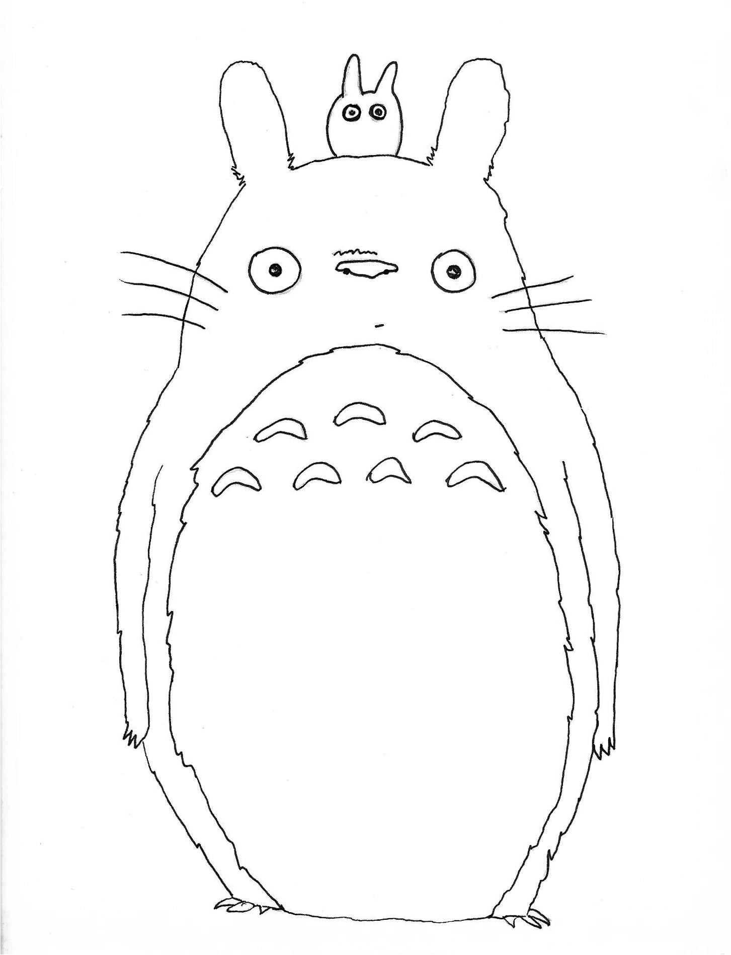 Coloriage Magique totoro My Neighbor totoro Drawing at Getdrawings