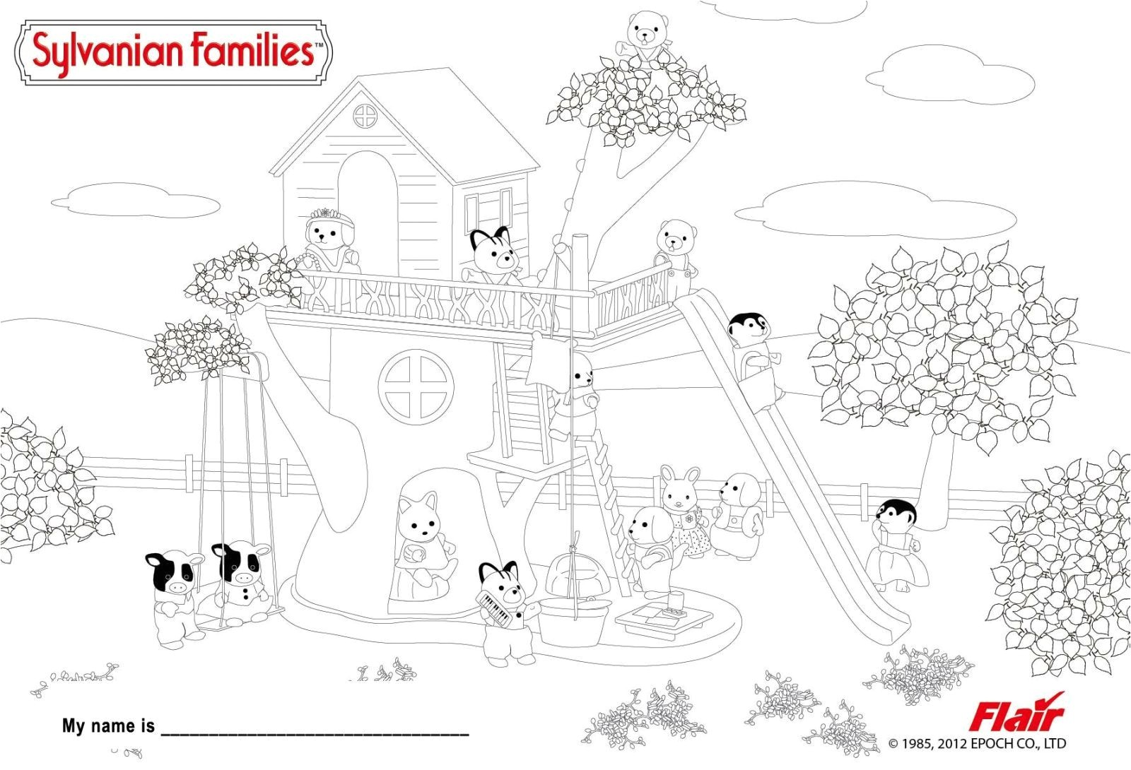 Coloriage Maison Sylvanian Families Sylvanian Families Coloring Pages Google Search
