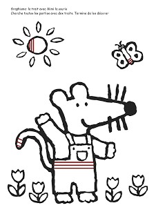 Coloriage Maitresse Maternelle Graphisme Trait Maternelle Prescolaire Printemps Papillon Fleur