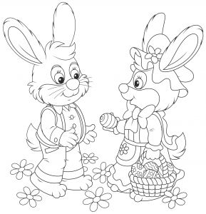Coloriage Maman Et Bébé Animaux Coloriage De P¢ques Papa Et Maman Lapin Magicmaman