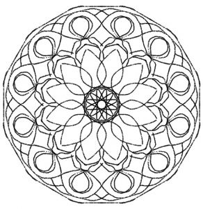 Coloriage Mandala A Telecharger top Mandalas Gratuits Mandala Rosace 1 Par Evelyne Mandalas