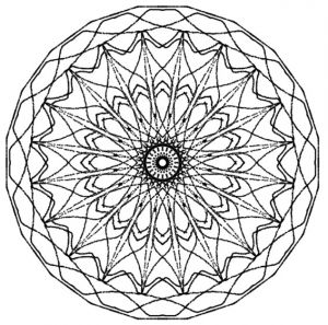 Coloriage Mandala A Telecharger top Mandalas Gratuits Mandala Rosace 2 Par Evelyne Mandalas