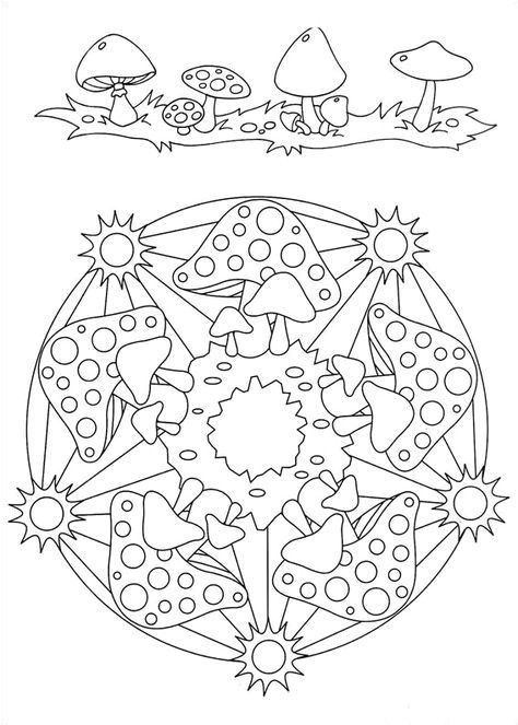 Coloriage Mandala Automne Maternelle M¥larbilder Mandalas 79 Bild
