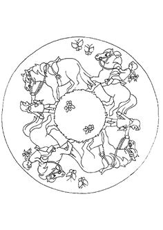 Coloriage Mandala Biche Coloriage Mandala Animaux Sur Hugolescargot Hugolescargot