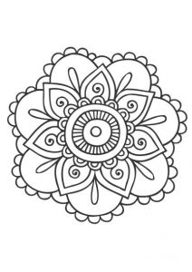 Coloriage Mandala Fleur Adulte Mandalas Fleurs Recherche Google Tattoo Pinterest