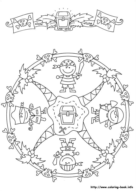 Coloriage Mandala Halloween à Imprimer Gratuit â American Hippie Art Coloring Page Mandala Cute Pirates