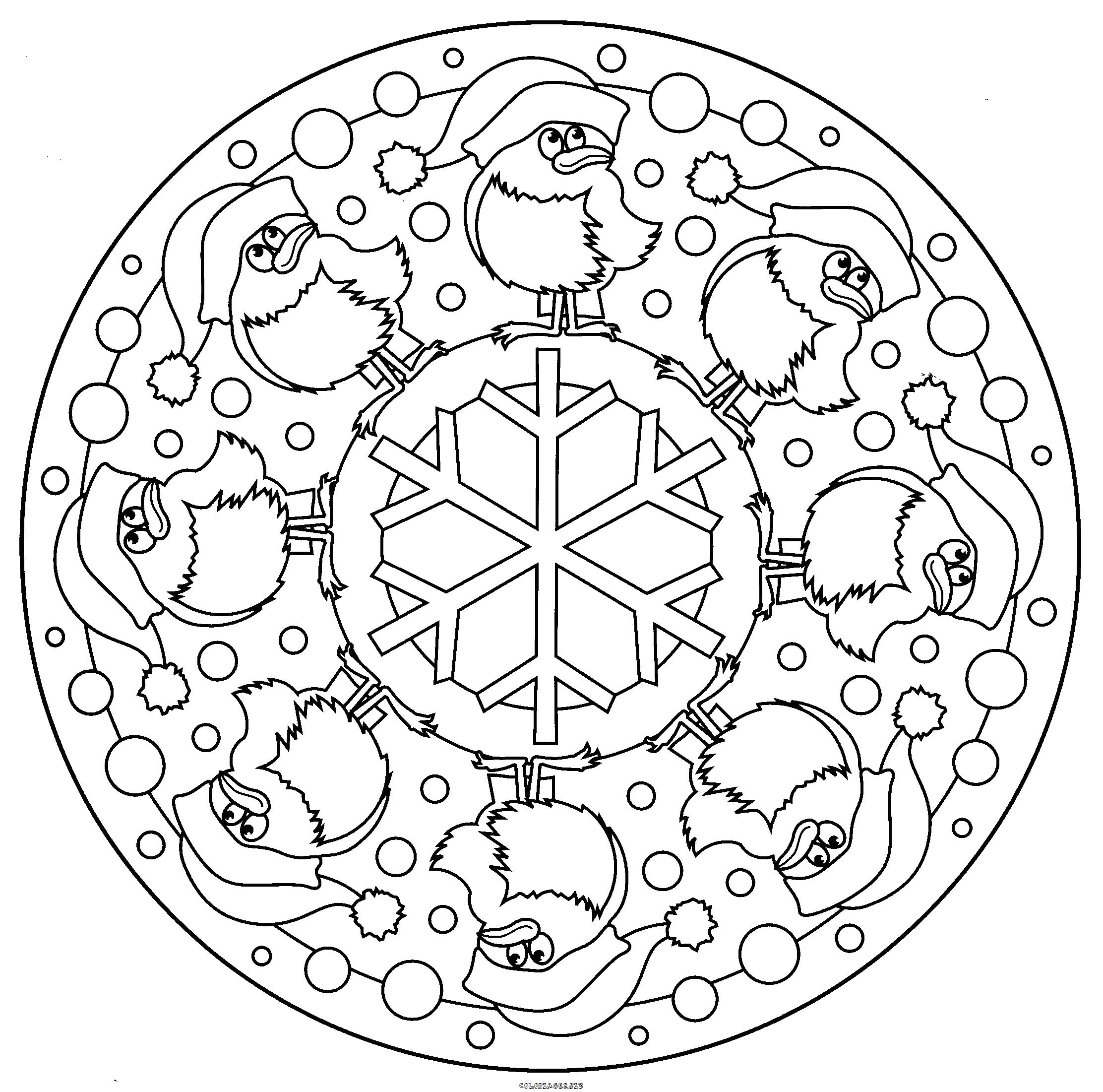 Coloriage Mandala Hiver Maternelle Coloriage Noel A Imprimer Maison Design Apsip