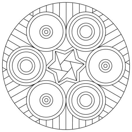 Coloriage Mandala Hiver Maternelle Librairie Interactive 40 Mandalas   Imprimer