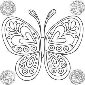 Coloriage Mandala Papillon à Imprimer Coloriage De Mandala De Papillon
