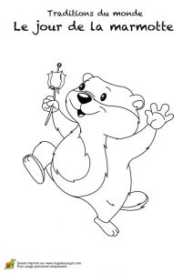 Coloriage Marmotte Rigolote Coloriage Marmotte Rigolote
