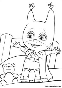 Coloriage Masha Et Coloriage Masha Et Michka 21