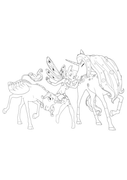 Coloriage Mia Et Moi Lyria Coloriages De Dessins Animés Mia Et Moi Page 2