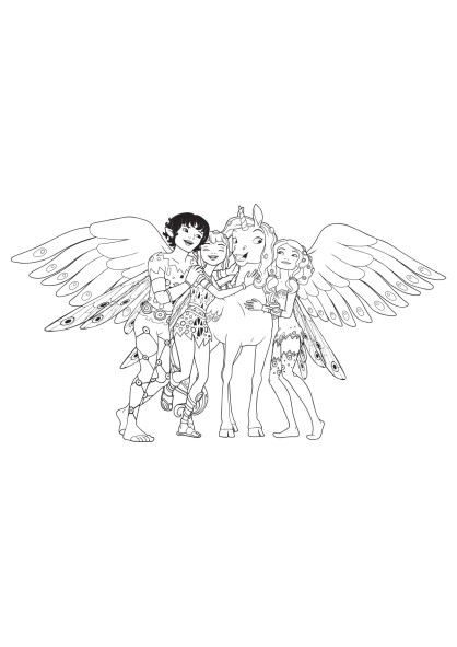 Coloriage Mia Et Moi Lyria Coloriages De Dessins Animés Mia Et Moi Page 3