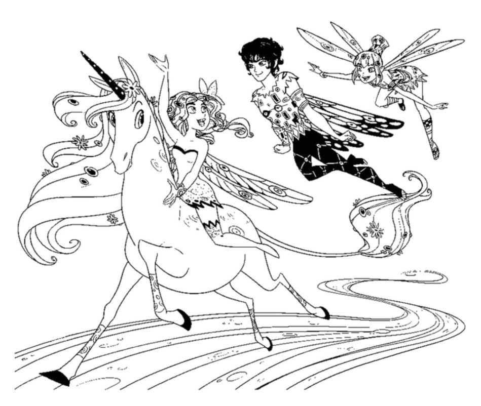 Coloriage Mia Et Moi Onchao Mia Et Moi Mia Onchao Mo Et Yuko Coloriage Mia Et Moi Coloriages