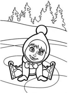 Coloriage Michka Macha 22 Best Masha and the Bear Coloring Sheets Images On Pinterest