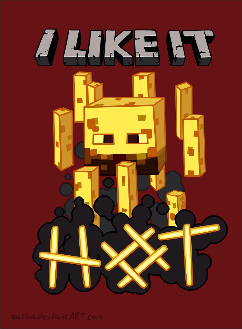 Coloriage Minecraft Blaze A Minecraft Blaze I Like It Hot by Sathanna On Deviantart