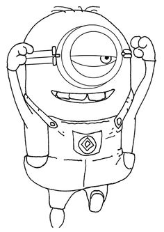 Coloriage Minion à Imprimer Coloring Page with A Minion From Despicable Me and Despicable Me 2