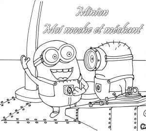 Coloriage Minion Bob à Imprimer Coloriage Minions Les Beaux Dessins De Dessin Animé Imprimer Et