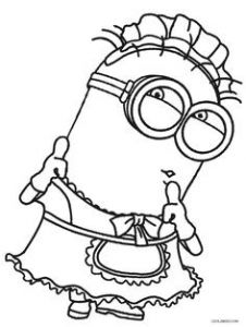 Coloriage Minion Bob à Imprimer Coloring Page with A Minion From Despicable Me and Despicable Me 2