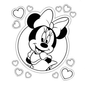 Coloriage Minnie à Imprimer Gratuitement Coloriage Minnie Mouse