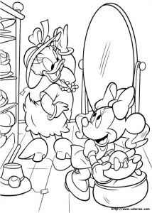 Coloriage Minnie Et Daisy à Imprimer Index Of Images Coloriage Minnie