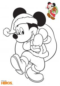 Coloriage Minnie Et Daisy à Imprimer Mickey Et Minnie Préparent Les Fªtes De Fin D Année Coloriez Les