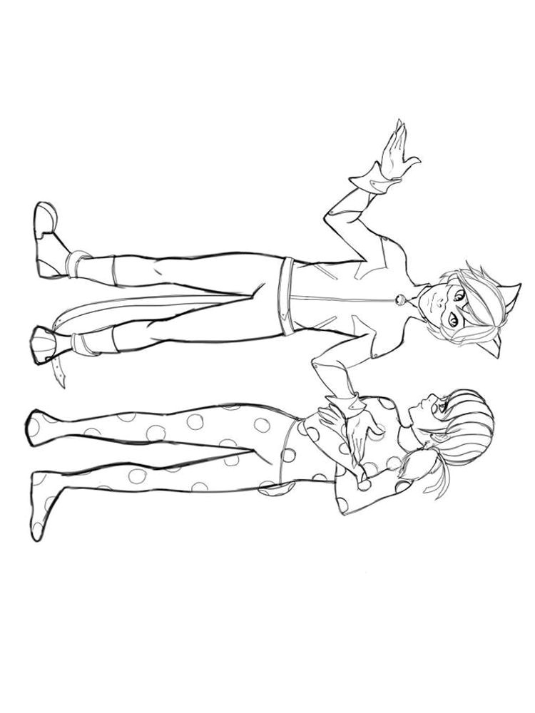 Coloriage Miraculous Ladybug Gratuit Ladybug Cat Noir SzinezÅ Pinterest