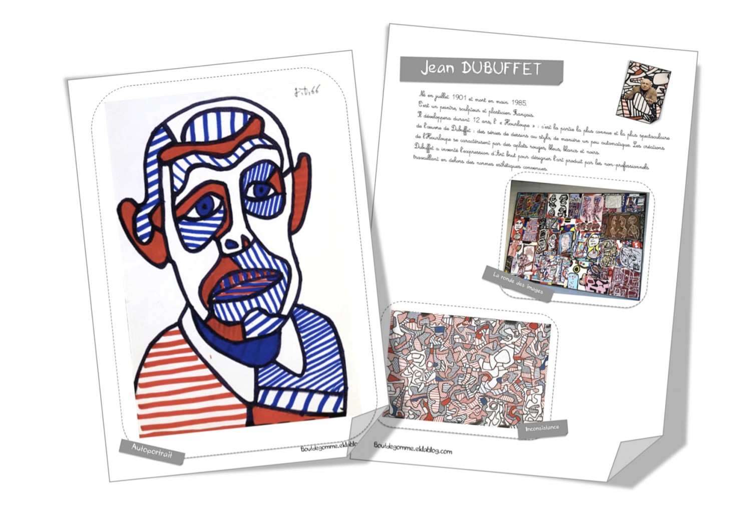 Coloriage Moi Moche Et Méchant 1 A Imprimer Fiche Artiste Jean Dubuffet