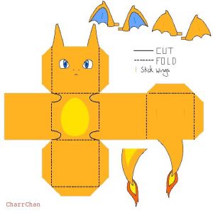 Coloriage Moi Moche Et Méchant A Imprimer Gratuit Charizard Papercraft by Charrchanviantart On Deviantart