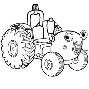 Coloriage Moissonneuse Tracteur tom Coloriage Tracteur tom En Ligne Gratuit   Imprimer