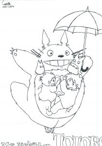 Coloriage Mon Voisin totoro Mon Voisin totoro Coloriage Adult Coloring Pages