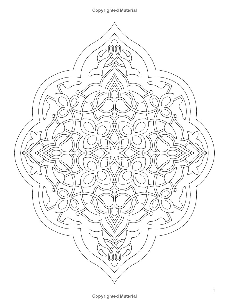 Coloriage Mosaique Arabe Arabic Floral Patterns Coloring Book Dover Design Coloring Books