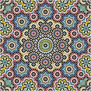 Coloriage Mosaique Arabe Les Mosaiques Des Palais Arabes La Classe De Corinne