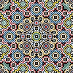 Coloriage Mosaique Arabe Les Mosaiques Des Palais Arabes La Classe De Corinne