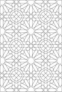 Coloriage Mosaique Arabe Pattern Patterns