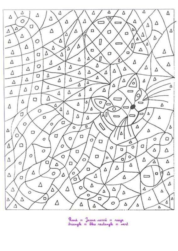 Coloriage Mosaique Cp Coloriage Magique 192 Dessins   Imprimer Et   Colorier Page 9