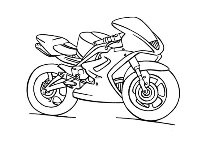 Coloriage Moto Bmw Dessin  Colorier Moto Bmw