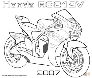 Coloriage Moto Hot Wheels Honda Rc212v Road Racing Bike Super Coloring Nice Things