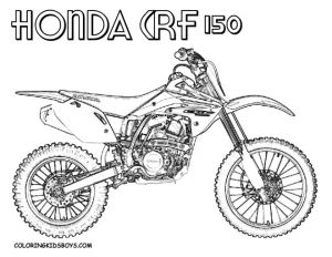 Coloriage Motocross Honda Coloriage Motocross Honda Crf Dessin Gratuit   Imprimer