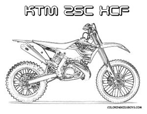 Coloriage Motocross Honda Coloriage Motocross Ktm Pour Découpage Dessin Gratuit   Imprimer