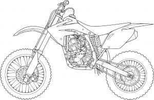 Coloriage Motocross Ktm A Imprimer Coloriage Moto Coloriage De Moto Cross Filename Coloring Page Free